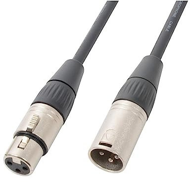PD Connex Cable DMX de 3 Pins Conector de Enchufe XLR Macho-Hembra 120 Ohmios 0,75 m