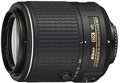 Nikon AF-S DX 55-200mm f/4-5.6G ed VR II Obiettivo, Nero [Nital Card: 4 Anni di Garanzia]