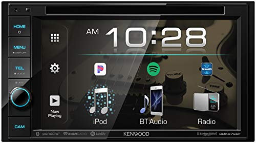 Kenwood DDX376BT 2-DIN In-Dash CD DVD Bluetooth Receiver w/ 6.2 Touchscreen