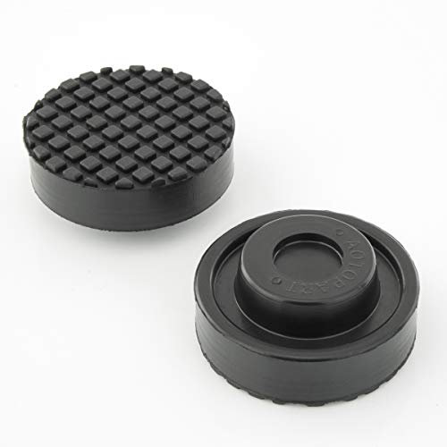 LST 2x Adapter Wagenheber Aufnahme Hebebühnen Gummiauflage Gummiblock Ø 64x28mm