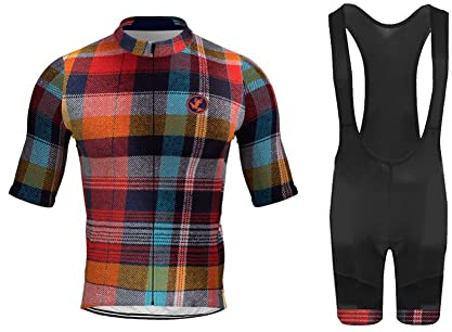 UGLY FROG Milchfaser Radfahren Jersey Männer Fahrradbekleidung Fahrrad top Herren Radtrikot Set 3D Gepolsterte Trägerhose Sommer Atmungsaktiv Kurzarm Bike Shirts Fahrradanzug
