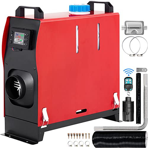 Mophorn Chauffe-Eau Diesel 12V 8KW Chauffe-Air Diesel avec Interrupteur LCD et 1 Sortie d'air Chauffage Stationnaire pour Camion Vans Véhicules RV (Version Normale)