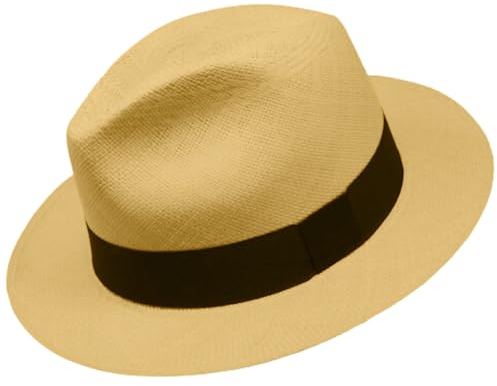 Gamboa Hecho en Ecuador Sombrero Panama Hombre y Mujer de Paja Toquilla Original Verano Fedora Playa