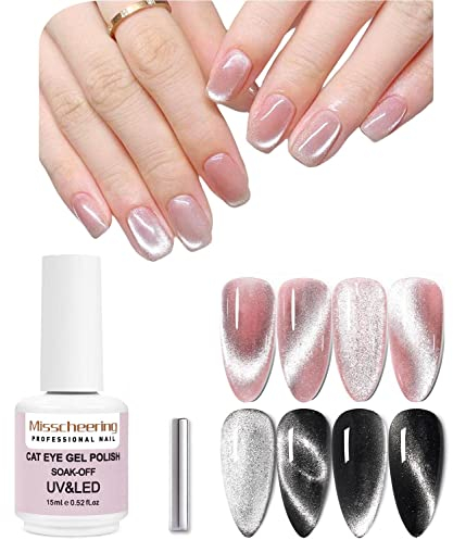 15 ml Soak Off 9D Wide Cat Eyes Magnetic Gel Polish Bright Silver UV Gel Nagellack Emaille Lack Glitter Velvet Nail Art Lack