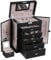 ANWBROAD Schmuckkästchen Schmuck 6 Tier Riesige Schmuckschatulle Display Aufbewahrungskofferhalt mit Schloss Spiegel Mädchen Schmuckschatulle für Ohrringe Ringe Halsketten Armbänder JJB004B