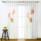 SCHOAL Gardinen mit Schlaufen Transparente Vorhänge Voile Gardinenschal Modern Blumen Muster 1 Stück BxH 150x225cm Rot