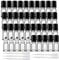 Jucoan 40 Pack 5ml Clear Glass Roll on Bottles, Refillable Essential Oil Bottles with Stainless Steel Roller Balls and 5 Droppers for Sample, Travel, DIY Cosmetic Containers
