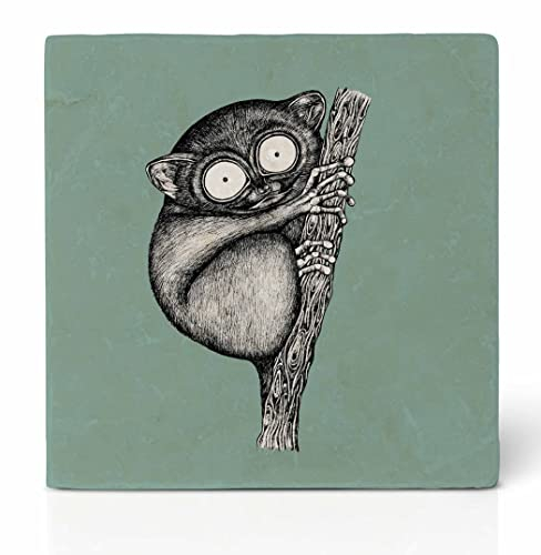 Ligarti® Natursteinfliese (100% Marmor) Als hochwertiger Untersetzer für Getränke, Töpfe oder als Wandbild | Design Fliese mit Vlies in 10x10cm |