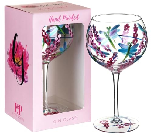 Lesser & Pavey Dragonfly Gin Glass | Lovely Gift for Women & Men | Designed by Lynsey Johnstone | Luxury Wine Glass for Every Occasions