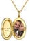 PROSILVER Damen aufklappbar Oval Medaillon zum Öffnen Silber 925 18k vergoldet personalisiert Oval Anhänger mit Foto Bilder Amulett Souvenir für Weihnachten Valentinstag