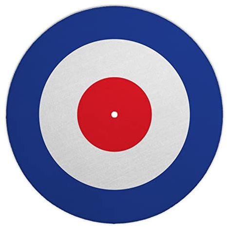 Next Ferry - Slipmat - Mod Target - Plattenspieler Matte aus Filz - Slipmats für Dj's - Plattentellerauflage für alle Plattenspieler Turntables - gedruckt in Deutschland