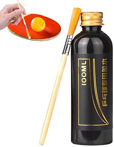 Eastuy Table Tennis Racket Rubber Glue - 100ML Glue For Table Tennis With Brush | Speed Liquid Super, Pingpong Racket Rubbers Table Tennis Liquid Glue For Assembling Table Tennis Paddle