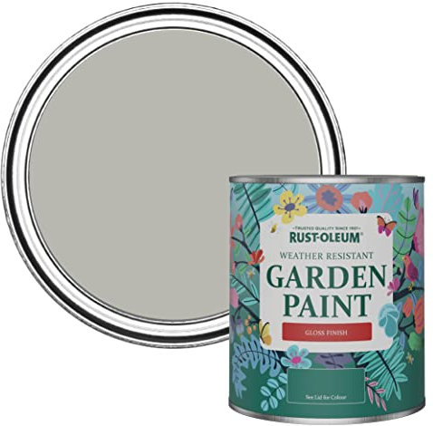 Rust-Oleum Grey Mould-Resistant Garden Paint In Gloss Finish - Grey Tree 750ml