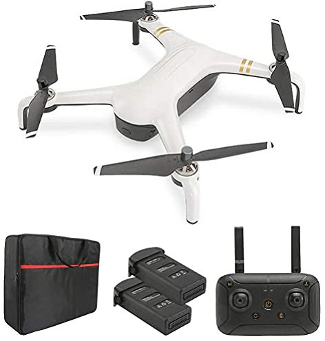 Drone with 4K Rotatable Camera， Quadcopter Drones with 2-Axis Gimbal， 1200M HD Video Transmission， 50Mins(25+25) Flight Time， Brushless Motor， 3 Positioning Functions