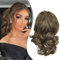 Dcbaboo Pferdeschwanz Haarteil Zopf Extension mit Klammer Wellige Kurz Ponytail Extensions Haarverlängerung Clip Synthetik Gewellte Pferdeschwanz Haarextension Zopf, 30cm Goldbraun