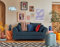 Lisa Design Rune – 2-Sitzer Sofa – aus Cord Nachtblau