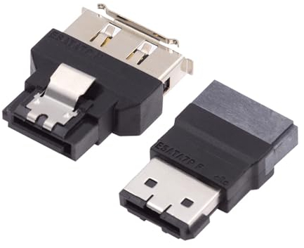 cablecc 2 unids/lote de 7 pines SATA a ESATA macho a hembra y adaptador externo ESATA a SATA extensor para disco SSD