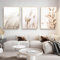 Pampasgras Leinwand bilder 3er set,Moderne Boho style Poster,Beige Pampas Wild Schilf Wandbilder,Home deko Bilder für Wohnzimmer Schlafzimmer Flur, Ohne Rahmen (Style-8,50x70cmx3pcs)