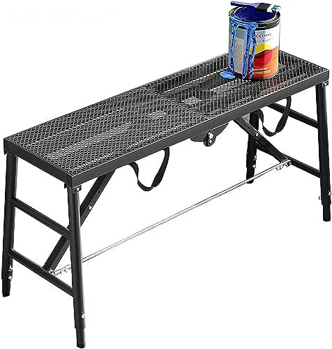 Scaffold Ladder Portable Scaffolding,Adjustable Height Platform Step Up Bench Ladder, Hop Up Work Platform, Scaffolding Step, Steel Welding