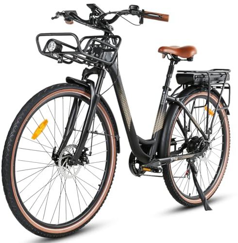 SAMEBIKE RS-A07 250W 70NM E Bike Elektrofahrrad 28 Fat Tire 36V13AH (Black)