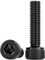 Drenky 20 Stück M6 X 30mm Zylinderschrauben mit Innensechskant DIN 912 (ISO 4762) Zylinderkopfschrauben Schwarz Edelstahl A2 V2A Maschinenschrauben Innensechskantschraube