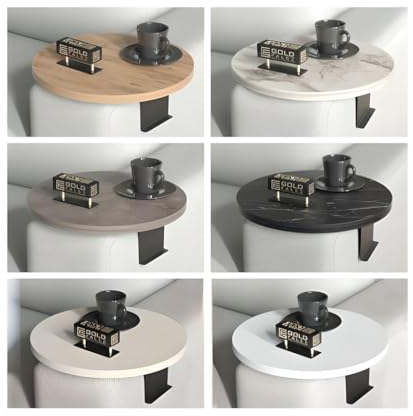 Modern Adjustable Side Table, Decorative Coffee Table, Functional Sofa Arm Table, Armrest Tray For Your Essentials (Pine)