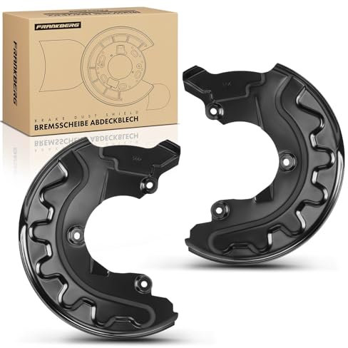 Frankberg 2x Ankerblech Bremsscheibe Vorne Kompatibel mit Ibiza IV 6J5 6P1 1.0L-2.0L 2014-2017 Fabia III NJ3 1.0L-1.6L 2014-2021 Polo 6C1 6R1 1.0L-2.0L 2014-2022 Replace# 6R0615312C