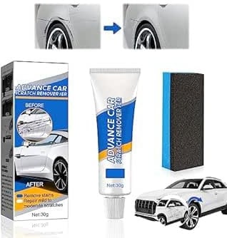 Reparador de Arañazos para Coche, Juego De Cuidado De Pintura De Coche, Kit de Reparación de Arañazos de Coche, Quita Arañazos Coche con Esponja Apto Para Arañazos leves en la Superficie