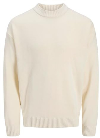 JACK & JONES Male Strickpullover Einfarbig Strickpullover