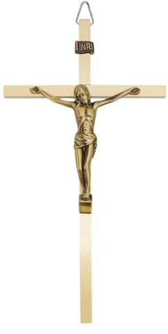 HOBBIESAY 1 Stück Kreuz Zum Aufhängen An Der Wand In Antik Bronze 21cm Kreuz Aus Legierung Dekoration Katholisches Kruzifix Wandkreuz Wanddekoration Kreuzornament Für Zuhause Party Geschenk Dekor
