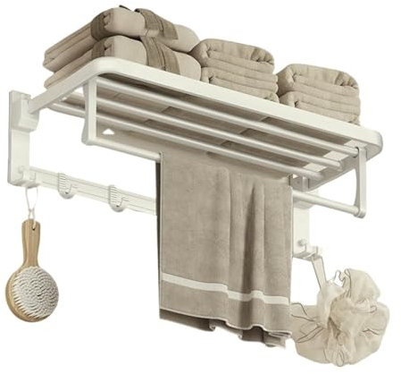 LVUNZJCA Handtuchhalter Handtuchhalter ohne Loch, cremefarben, Wind, for Badezimmer, cremefarben, Badetuchhalter für Badezimmer, Toilette(7 3/8)