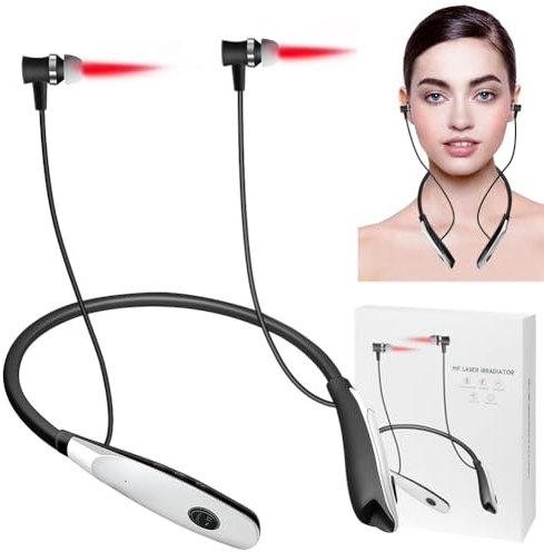 Tinnitus Infrarot Ohrstöpsel, Rotlicht Therapie, Tinniplug für Nase Ohren, Tinnitus Kopfhörer mit 650nm Rotlicht