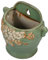 FONDOTIN Retro Ceramic Wall-mounted Flower Pot for Indoor Plants Vintage Hanging Planter for Cacti Elegant Wall Decor for Homes Offices and Gardens
