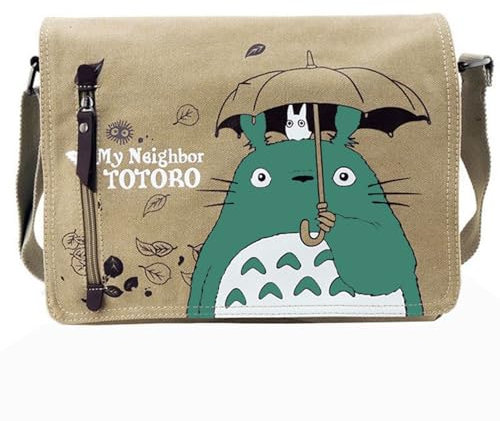 Anime Tasche, Anime Canvas Bag, College Umhängetasche Rucksack Kinder Tasche Großer Kapazität mit verstellbaren Schultergurten, Lässige Strand Multifunktionstaschen für Kinder