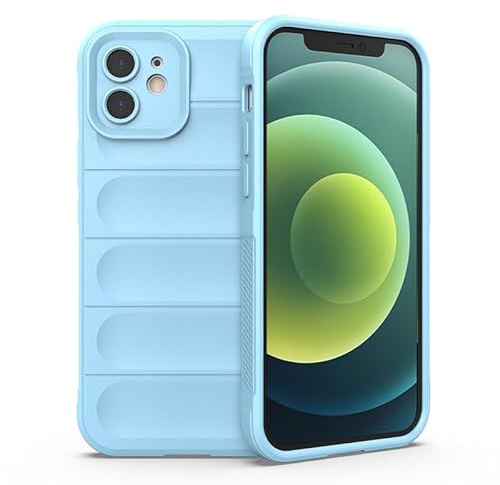 WOWUDI for iPhone 6 Shockproof TPU Case with 10 Airbags,Soft-Touch Grip,Raised Camera & Screen Protection, Dust-Resistant & Washable case -Light Blue