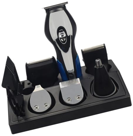 Multifunktionales Haarschneideset mit Akku, USB Ladung, Schwarz | Abs Gehäuse, Integrierte Konturenfunktion, Kompaktes Format für Präzise Pflege