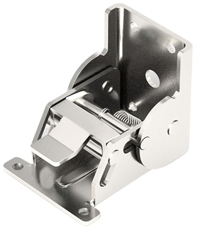 Bisagras plegables con bloqueo Soportes para patas plegables de 90 grados Expansión del banco de trabajo plegable Adecuado para mesas Cama Sofás Bisagra resistente a la oxidación