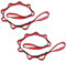 KIKIGOAL 2pcs Daisy Chains Nylon Starke Kletterriemen Verstellbare Klettergurte Climbing Seil Starke Daisy Chain Für Outdoor Sport Camping (Rot, 105cm)