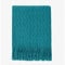 BOURINA Textured Solid Soft Sofa Throw Couch Cover Knitted Decorative Blanket, Teal, 152x203cm