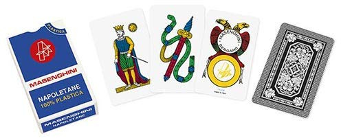 SOLOMAGIA Mazzo di carte Napoletane Masenghini Plastica Ast. Blu