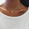 Yienate Bohemia-Halskette, schlichter, trendiger Stern-Anhänger, Boho-Schmuck für Damen und Mädchen (Silber)