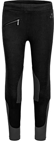ELT Emmi - Leggings de equitación para niños (talla 116), color negro