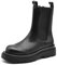 IF Fashion Stivali Stivaletti Anfibi Scarpe Chelsea da Donna Platform Elastico Suola Carrarmato 86-2 Nero N.41