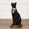 Tyenaza Ägyptische Katzenstatue, Ägyptische Katze Resin Statue Handgefertigte Katzenskulptur, 30 x 16 x 10.5cm Rament Crafts Geschenke für Home Room Garden Ornament Exquisite Decor(30cm hoch)