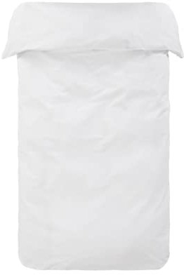 Jotex Zack Bettbezug - 100% hochwertige Bio-Baumwolle GOTS Zertifiziert Bettbezug - Weiß, 155 x 220 cm