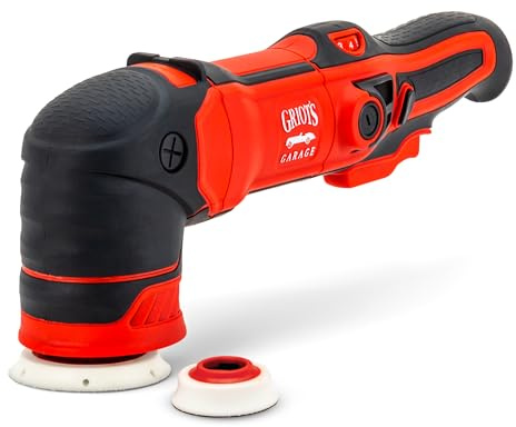 Griot's Garage G13 Mini Long-Throw Orbital Polisher, Small Buffer Polishing Machine for Car Detailing and Paint Correction, Includes 2” and 3” Backing Plates, 13mm Orbit Size, 10913