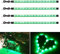 YM E-Bright Éclairage Intérieur de Voiture, 12V Bande LED Intérieur Auto 30CM 5050 12-SMD Voiture Intérieur Bande étanche pour moto, voiturette de golf, décoration de bateau (4PCS Vert)