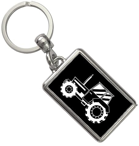 Speecheese Porte-clés Tracteur Village Simple Pendentif pour Reconnaissance Rapide des Clés Bijoux en Différentes Tailles Standard, Taille Unique