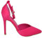 Scarpe Decollete Donna Elegante Punta Raso Fucsia Intenso Tacco 10 Spillo Comodo Moda Cinturino Caviglia Cerimonia (37 EU)