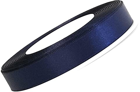 s.dekoda Satinband 25m x 10mm Blau - Nachtblau Schleifenband Dekoband Satin